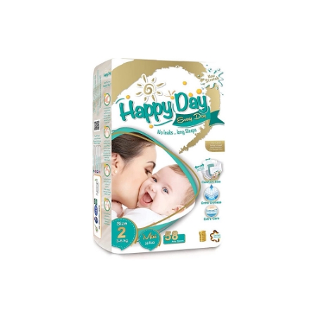 صورة حفاضات هابي داي مقاس 2 - 58 ق