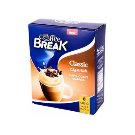 صورة كوفي بريك كابتشينو كلاسيك - 30جم - 8 ظرف 