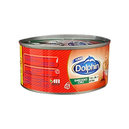 صورة دولفين تونة مفتتة بالفلفل الحار- 140 جرام 