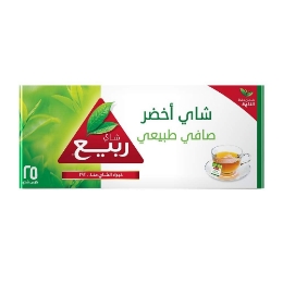 صورة شاي الربيع اخضر صافي طبيعي 25 فتلة  