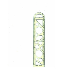 صورة مسطرة اشكال هندسيه - 20 سم 