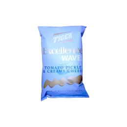 صورة شيبسي تايجر اكسلانس بطعم الطماطم المخلله والجبنه الكريمي 