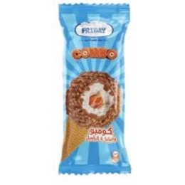 صورة ايس كريم فرايداي كومبو فانيليا و كراميل كونو 