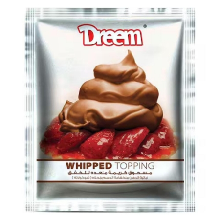 صورة دريم مسحوق كريمة شانتيه معدة للخفق محلاه بالشيكولاته - 65 جرام
