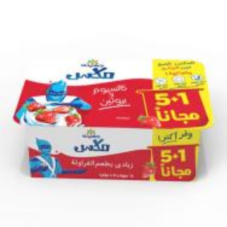 صورة زبادي ميكس فراوله جهينة ، 105 جم - 6 وحدات 