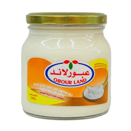 صورة عبورلاند جبن مطبوخه قابله للفرد نباتي الدهن بطعم الجبنه الرومي - 500 جرام