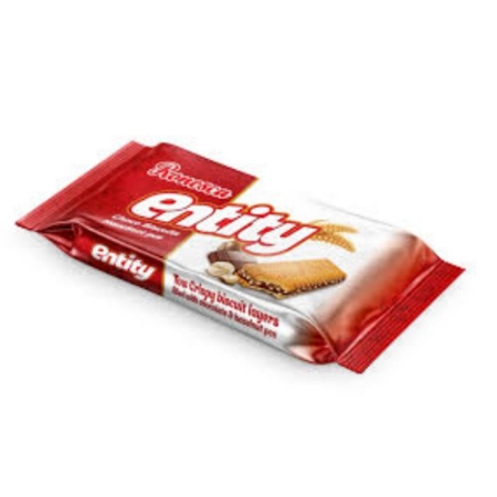 صورة رونيسكا انتيتي قطعتين بسكويت كاكاو محشو بالشوكولاته وقطع البندق