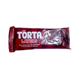 صورة تورتا رولز- كيك كاكاو ملفوف محشو بكريمة القهوه ومغطي بالشيكولاتة  