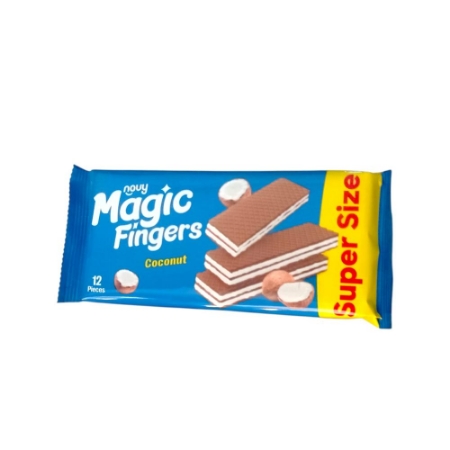 صورة ماجيك فينجرز ويفر كاكاو محشو بكريمة جوز الهند - 10 جنيه