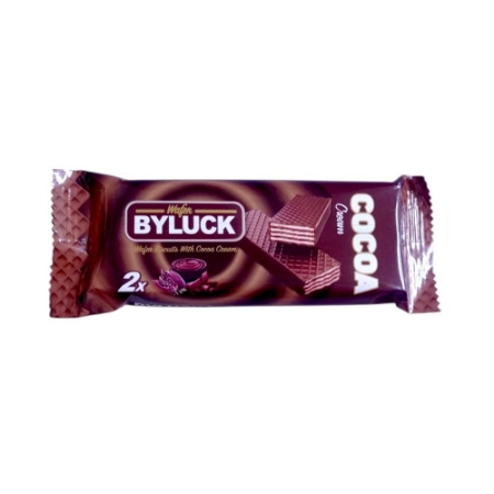 صورة باي لاك بسكويت ويفر محشو كريمة بطعم الكاكاو ومغطي بالكاكاو  