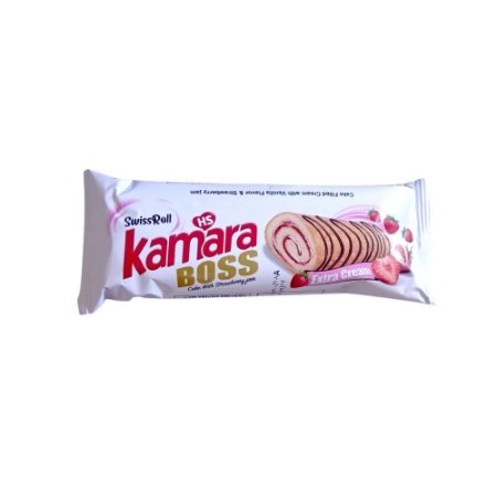 صورة كمارا سويس رول كيك محشو بنكهه الفانيليا و مربي الفراوله - 10 جنيه 