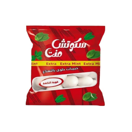 صورة سكوتش منت حبيبات حلوي بالنعناع مغلفة