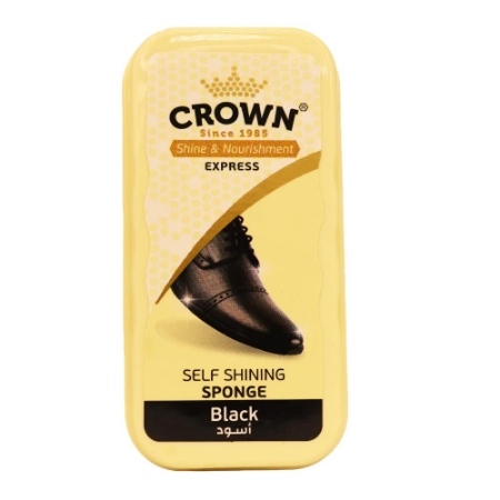 صورة كراون اسفنجة تلميع الاحذية سوداء