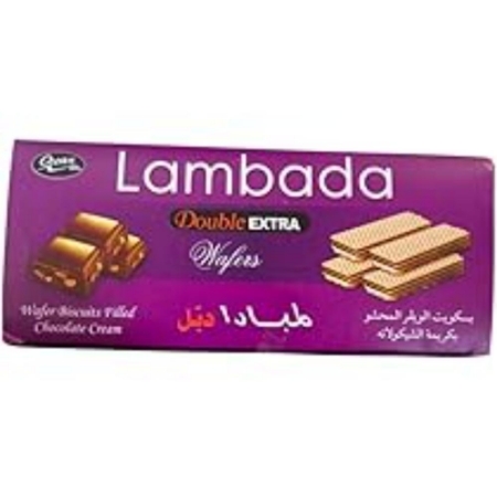 صورة لمبادا 5 اكس بسكويت ويفر محشو بكريمة الكاكاو - علبه 12 قطعه