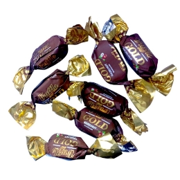 صورة شيكولاته ترافل جولد كاكاو بالحليب محشو كريمه بالبندق -100 جرام 10 قطع تقريبا 