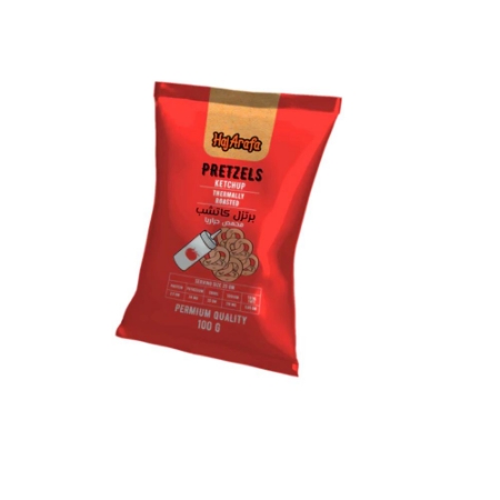 صورة حاج عرفه بريتزلز بنكهة الكاتشب 100 جرام 