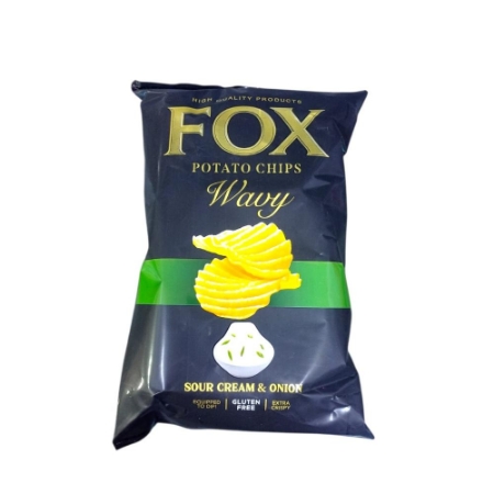 صورة فوكس ويفي شيبس بطعم ساور كريم & اونيون - 10 جنيه