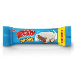 صورة توداي كيك بار بالكاكاو مع كريمه بطعم جوز الهند ومغطي بطعم الشيكولاته البيضاء وجوز الهند