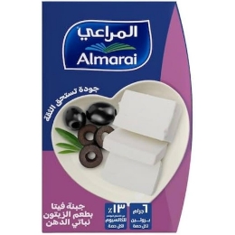 صورة المراعي جبن فيتا نباتي الدهن بطعم الزيتون -250 جرام