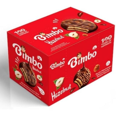 صورة بسكويت بيمبو بالشيكولاته والبندق - 37جم - عبوة من 12