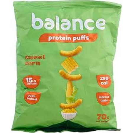 صورة بالانس مقرمشات بروتين صحية بافس بطعم الذرة الحلوة