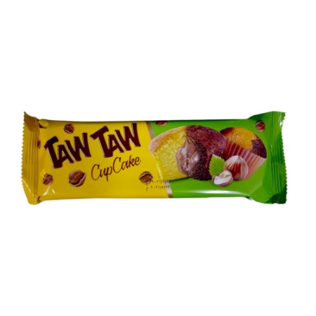 صورة تاو تاو كب كيك بطعم الفانيليا والكاكاو محشو كريمه بطعم البندق