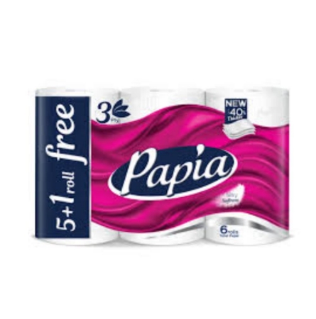 صورة بابيا مناديل تواليت مضغوط -6 رول