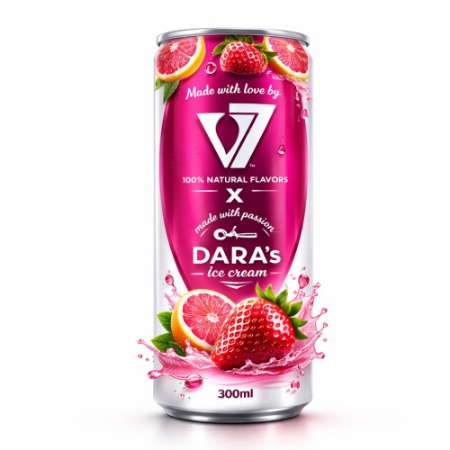 صورة  مشروب غازي بنكهة  البينك ليموناداV7  