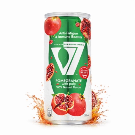 صورة  في 7 مشروب غازي بنكهة الرمان	