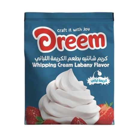 صورة دريم مسحوق كريمة شانتيه معدة للخفق بطعم الكريمة اللباني- 45 جرام