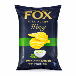 صورة فوكس ويفي شيبس بطعم ساور كريم & اونيون - 10 جنيه