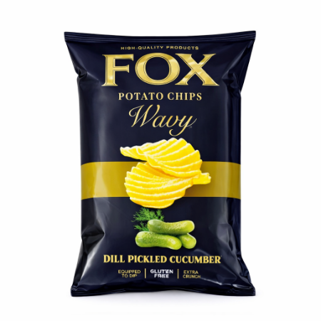 صورة فوكس ويفي شيبس بطعم خيار مخلل بالشبت- 10 جنيه