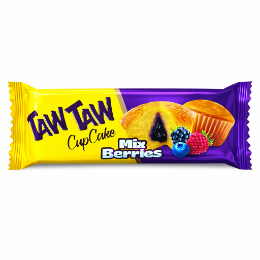 صورة تاو تاو كب كيك محشو مربي بطعم التوت