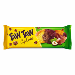 صورة تاو تاو كب كيك بطعم الفانيليا والكاكاو محشو كريمه بطعم البندق