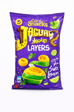 صورة جاجوار لايرز كورن سناكس بطعم الليمون الحلو -10ج