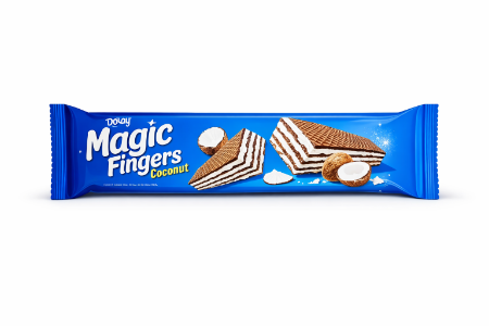 صورة ماجيك فينجرز ويفر كاكاو محشو بكريمة جوز الهند