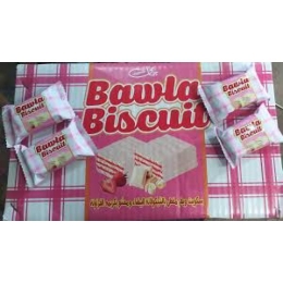 صورة  باولا بسكويت ويفر مغطي بالشيكولاتة البيضاء ومحشو كريمه بطعم الفراوله - 250 جم