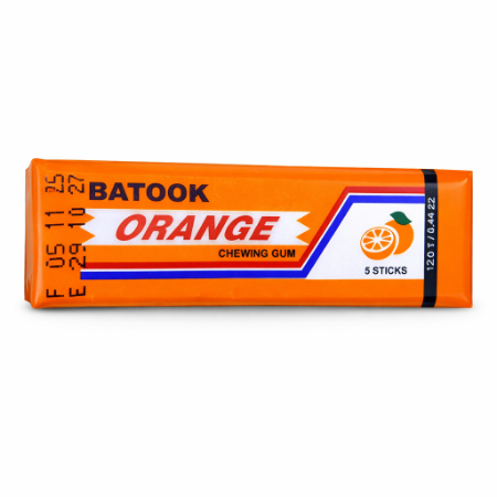 صورة وارد السعودية باطوك لبان بطعم البرتقال -5 شرائح