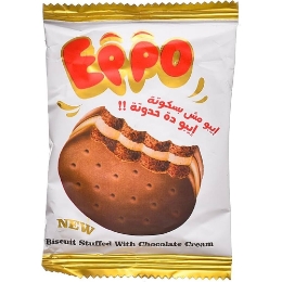 صورة ايبو بسكويت محشو كريمه  الشيكولاته 