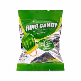 صورة مصاصة علي شكل خاتم بالتفاح