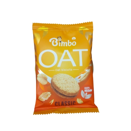 صورة بيمبو بسكويت شوفان محشي بكريمة الكاكاو محلي بالاستيفيا