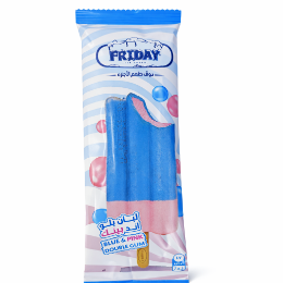 صورة فرايداي ايس كريم استيك لبان بلو اند بينك