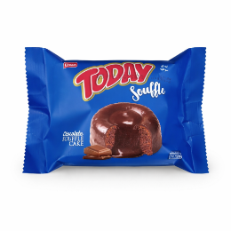 صورة توداي سوفليه كيك الكاكاو مع صوص الشيكولاته مغطي بالشيكولاته - 15ج