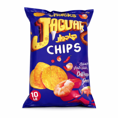 صورة جاجوار تورتيلا  سناكس بطعم جمبري بالفلفل الحار 