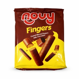 صورة نوفي بسكويت فينجرز مغطي بالشوكولاتة بالحليب