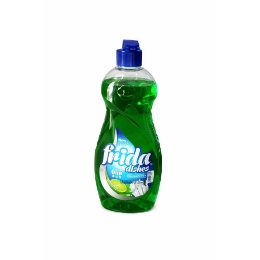 صورة فريدا سائل منظف أطباق مركز بقوة الليمون الأخضر والنعناع - 600 جم 