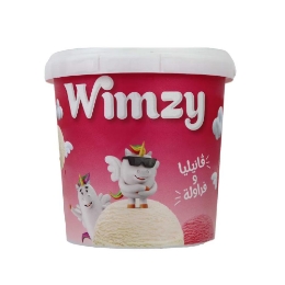 صورة ويمزي ايس كريم عائلي فانيليا وفراولة-850 مللي