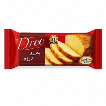 صورة دروو باوند كيك بالزيدة الطبيعي - 25 جرام - 6 عبوه
