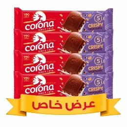 صورة شوكولاتة كورونا كرسبي - 25 جم - 4 قطعة